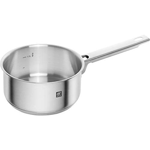  Zwilling Focus 66670-000-0 5-Piece Saucepan Set, Glass Lids, Suitable for Induction Cookers, Dishwasher Safe, Rustproof 18/10 Stainless Steel