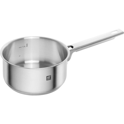  Zwilling Focus 66670-000-0 5-Piece Saucepan Set, Glass Lids, Suitable for Induction Cookers, Dishwasher Safe, Rustproof 18/10 Stainless Steel