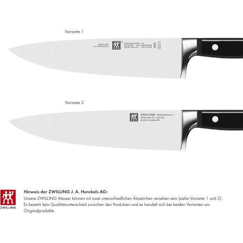  [아마존베스트]ZWILLING knife set, 3-piece., Paring knife / garnishing knife, meat knife, chefs knife, special stainless steel / plastic handle, Professional S