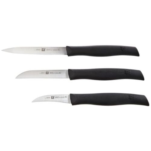  [아마존베스트]Zwilling 38737000 Twin Grip Knife Set, 3 Pieces, Friodur Blade, Handle: Plastic, 350 x 105 x 15 mm, Black