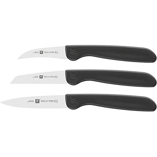  [아마존베스트]Zwilling 38115001 Vegetable Knife Set, 3 Pieces, Plastic, Black