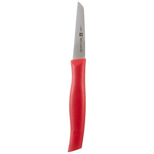  [아마존베스트]Zwilling Twin Grip Vegetable Knife 70mm (Friodur Blade Red Plastic Handle