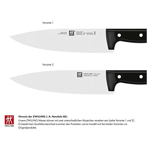  [아마존베스트]Twin Chef by Zwilling, Stainless Special Steel, Zwilling Special Formula, Riveted, Solid Material, Plastic Shells, 20 cm