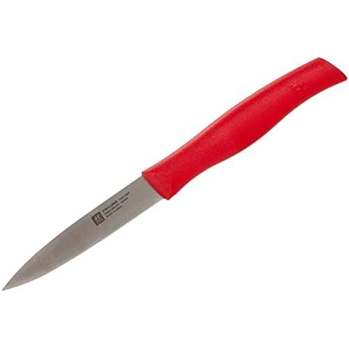  [아마존베스트]Zwilling Twin Grip Larding and garnishing knife 90mm (Friodur Blade, Red Plastic Handle