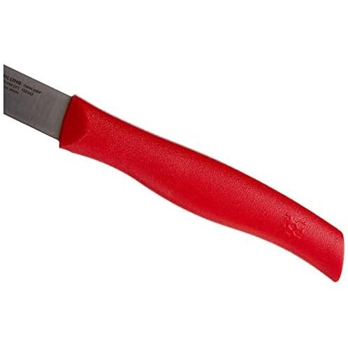  [아마존베스트]Zwilling Twin Grip Larding and garnishing knife 90mm (Friodur Blade, Red Plastic Handle