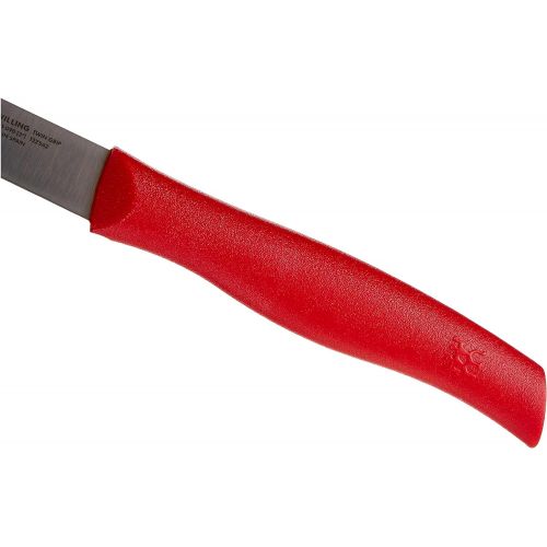  [아마존베스트]Zwilling Twin Grip Larding and garnishing knife 90mm (Friodur Blade, Red Plastic Handle