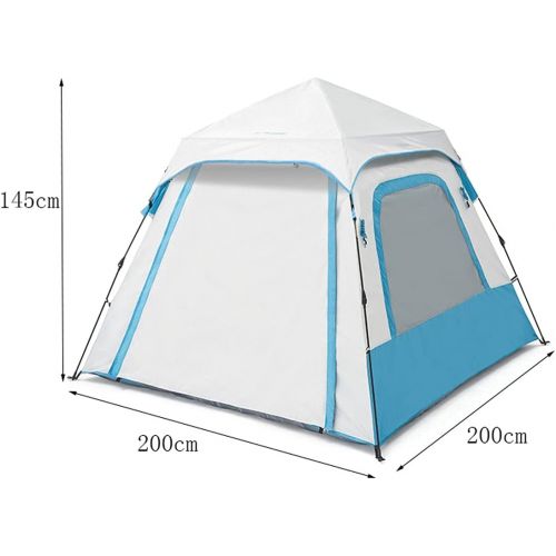  zxb-shop Tent Automatic Pop-Up Tents for 3 to 4 Person Instant Camping Tent, Protection Thermal Insulation Tent Sun Shelter