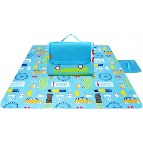  Zxb-shop Creative Portable Picnic Mat Waterproof Padded Picnic Mat Lawn Beach Cushion (Color : C, Size : M)