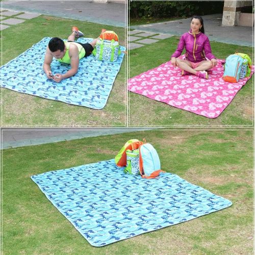  Zxb-shop Outdoor Increase Picnic Mat Folding Storage Picnic Mat Lawn Beach Cushion (Color : D)