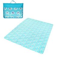 Zxb-shop Creative Outdoor Picnic Mat Waterproof Fleece Fabric Picnic Mat Lawn Beach Cushion (Color : C)