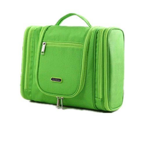  Zxcvlina Multifunctional Hanging Toiletry Bag Green Casual Portable Cosmetic Bag for Travel Accessories Shampoo Body Wash Personal Items Storage with Hanging Hook and Zipper Storag