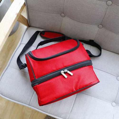  Zxcvlina Camping Cooler Box Waterproof Insulated Ice Chest with Shoulder Strap Portable Soft Pack Cool Box with Ice Retention for Family Camping Picnic Beach (Color : Red, Size : 2