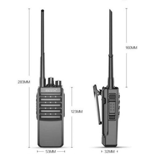  [아마존베스트]Zxh Interphone Walkie Talkie 50Km Waterproof Handmade Walkie Device (Black, 1 Pair)