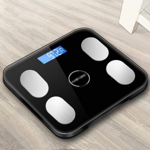  Zxwzzz High-Precision Digital Weight Scale Bathroom Scales with Step-by-Step Technology, Backlit Display, 180kg / 400lb / 28st (Color : Black)