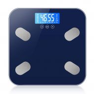 Zxwzzz Rechargeable Body Fat Scale Intelligent Electronic Weighing Scale Household Body Scale (Color : Blue)