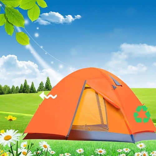  ZXYAN Tent Windproof Waterproof Camping Tent Ultralight 2 People Outdoor Camping Tent Waterproof Instant Tents Vacation Sun Shelter for Hiking Travel Mountaineering Rainfly Outdoor