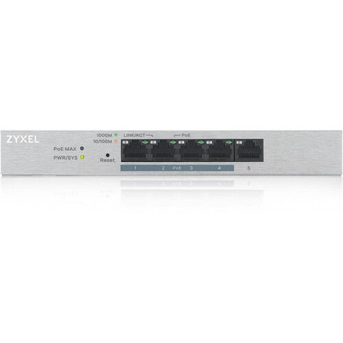  ZyXEL GS1200-5HP v2 5-Port Gigabit PoE+ Compliant Managed Switch