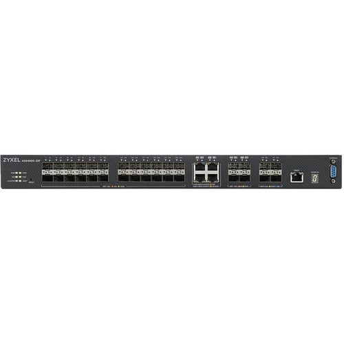  ZyXEL 32-Port AC GbE SFP Layer 3+ Managed Ethernet Switch with Four 10 GbE SFP+ and Four GbE SFP/RJ45 Combo Ports