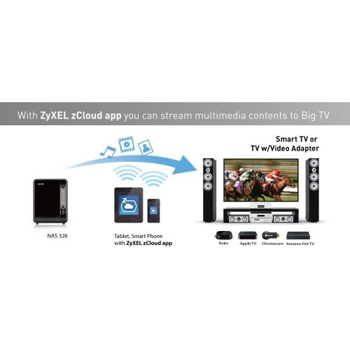  [아마존베스트]ZyXEL Personal Cloud Storage [2-Bay] for Home with Remote Access and Media Streaming [NAS326]