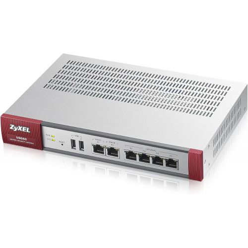  ZyXEL Zyxel Next Generation VPN Firewall with 1 WAN, 1 SFP, 4 LANDMZ Gigabit Ports and 802.11acn WiFi [USG20W-VPN]