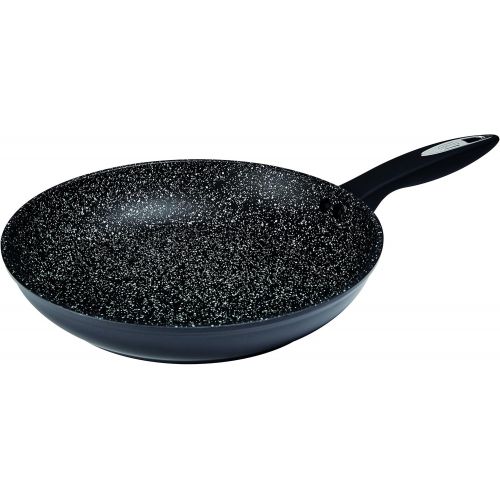  Zyliss 3-Fach-Antihaftbeschichtete Aluminium-Pfanne, Granitoberflacheneffekt fuer gesundes Kochen und Braten ohne Fett - Ø 28 cm, fuer alle Herdarten geeignet., Schwarz