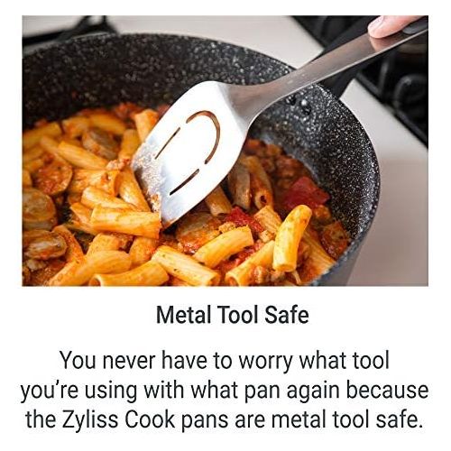  [아마존베스트]Zyliss ZYLISS Cookware 8 and 11 Nonstick Fry Pan Set - Oven, Dishwasher, Induction and Metal Utensil Safe Cooking - Heavy Duty Forged Aluminum with Sturdy Riveted Handle (2 Piece Set)