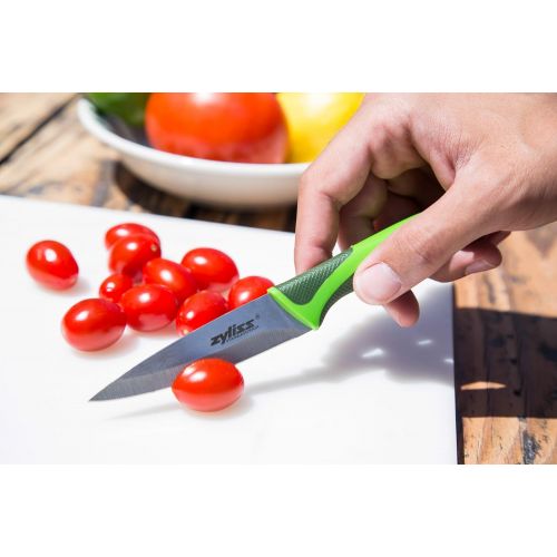  Zyliss Classic Paring Knife Set, 4, Red/Green