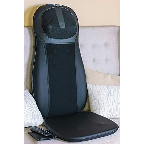  [아마존핫딜][아마존 핫딜] Zyllion Shiatsu Back and Neck Massager Cushion Pad with Soothing Heat Function - High Intensity Massage with 3 Modes - Fits Perfectly on Chair