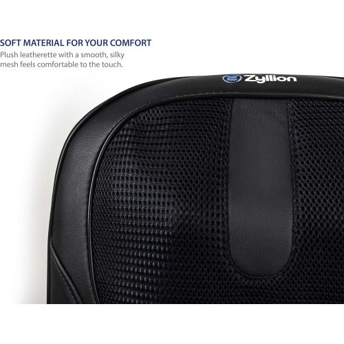  [아마존핫딜][아마존 핫딜] Zyllion Shiatsu Back and Neck Massager Cushion Pad with Soothing Heat Function - High Intensity Massage with 3 Modes - Fits Perfectly on Chair