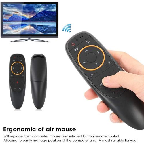 Zyyini 2.4GHz Wireless Fly Mouse Keyboard,Voice Remote Control Built?in Gyroscope,Mini Keypad with USB Receiver,for Game/Home/Office/Internet Bar (2.4g)