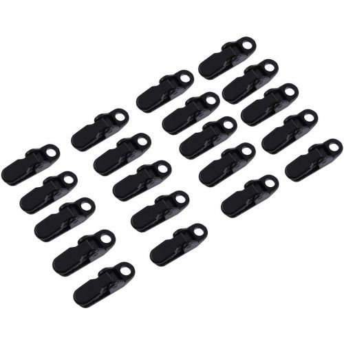  Zyyini 20pcs Tarp Clip, Heavy Duty Multi-Purpose Thumb High Stability Alligator Clip, Tent Clamp Clips Tighten for Outdoors