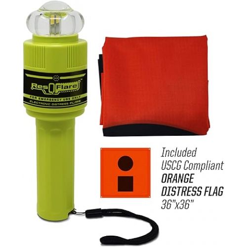 ACR ResQFlare E-Flare Safety Kit - Marine Electronic Boat Flare Meets USCG Daytime and Nighttime Coast Guard Boating Requirements