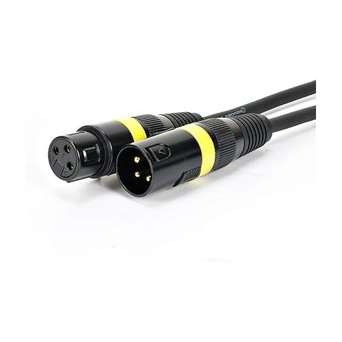  ADJ Products POCKET PRO LED Lighting (Black) and Accu Cable 10 foot 3 pin true dmx cable