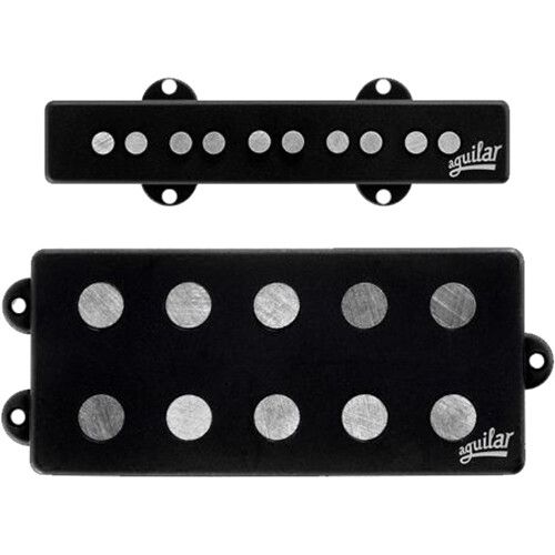  aguilar 5JMHCSET Vintage-Style PU Combo Pickup Set for 5-String Bass Guitars