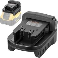 Adapter for DeWalt to Milwaukee Battery, Aikeec Battery Adapter for DeWalt 18 20V Lithium Battery Convert to for Milwaukee 18V M18 Battery Use for Milwaukee M18 Cordless Power Tool (Adapter only)