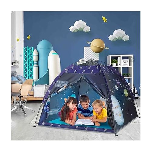  alprang Space World Play Tent Galaxy Dome Playhouse for Boys and Girls Imaginative Play-Astronaut Space for Kids Indoor and Outdoor Fun, Perfect Kid’s Gift- 47