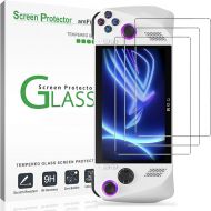 amFilm 3 Pack Screen Protector for ASUS ROG Ally Handheld 7 inch 2023, Tempered Glass, Transparent Ultra HD, Anti-Scratch, Anti-Fingerprint