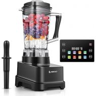 AMZCHEF 8-IN-1 Professional Blenders, 2000 Watts Commercial Blender for Kitchen with Timer, Innovative LED Panel, 8 Functions for Smoothies, Shakes & More, 8 Speeds & Pulse, 68 oz. Pitcher, Black