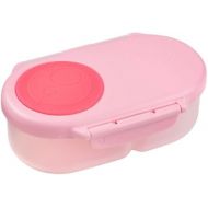 b.box Snack Box for Kids & Toddlers: 2 Compartment Snack Containers, Mini Bento Box, Lunch Box. Leak Proof, BPA free, Dishwasher safe. School Supplies. Ages 4 months+ (Flamingo Fizz, 12oz capacity)