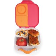 b.box Mini Lunch Box for Kids: Lightweight Bento Box, Lunch Snack Container with 2 Leak Proof Compartments. Ages 3+ School Supplies, BPA Free (Strawberry Shake, 4¼ cup capacity)