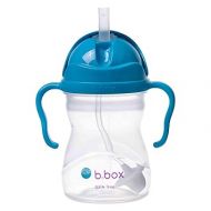 b.box Sippy Cup with Weighted Straw. Drink from any Angle, Leak Proof, Spill Proof, Easy Grip. BPA Free, Dishwasher Safe. For Babies 6m+ to Toddlers (Cobalt, 8oz)