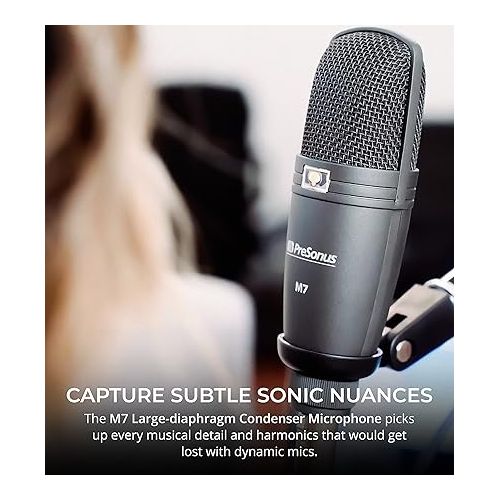  PreSonus AudioBox Studio Ultimate Bundle 25th Anniversary Edition with Studio Monitors and Studio One Artist, Blucoil Adjustable Mic Stand, Pop Filter Windscreen, and 2-Pack of Acoustic Isolation Pads