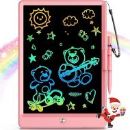 Bravokids 10 Inch LCD Writing Tablet for 3-8 Year Olds - Electronic Drawing Pad and Doodle Board as Educational Birthday Gifts for Girls and Boys (Pink)