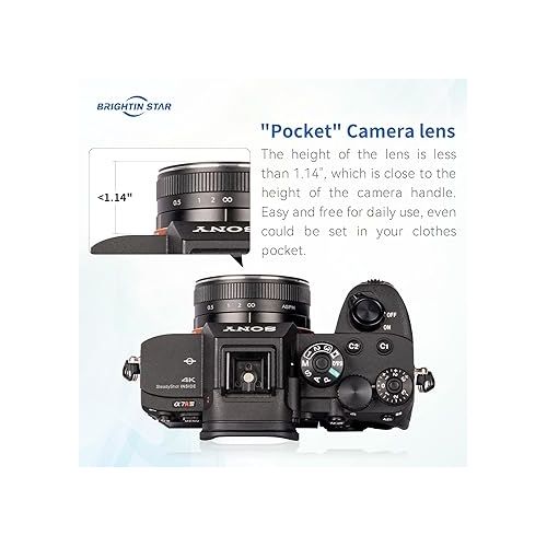  23mm F5.6 Full Frame Pancake Street Human Photography Manual Focus DSLR Mirrorless Camera Lens, Fit for L-Mount Leica SL, SL2, T, TL, TL2, TL18, CL/Panasonic LUMIX S1, S1R, S1H/ Sigma FP