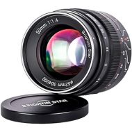 50mm F1.4 Big Aperture APS-C Manual Focus Mirrorless Camera Lens, Fit for Sony Alpha ZV-E10, A7IV, A6400, A7II, A7SIII, A7III, A7C, A6600, A6100, A7RIV, A6000, A7RIII (Black)