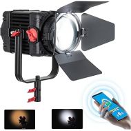 Came-TV 150W LED Video Light Fresnel Focusable Spotlight for Photography-Boltzen F150S-MK2 Bi-Color COB LED 3200-5600K CRI96+ TLCI98, Multiple Charging Modes with APP Control