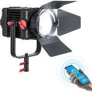 Came-TV LED Video Light Focusable Fresnel Light -Boltzen F150W-MK2 Daylight COB LED 5600K CRI96+ TLCI98, Multiple Charging Modes(AC Adapter, V-Mount Battery) with APP Control,Built in Slient Fan