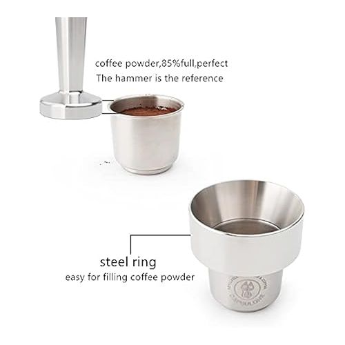  refillable coffee capsule reusable iperEspresso pod cup coffee filter fit for illy X1 X7 X9 Y1 Y3 Y5 Y9 machine Metal Stainless Steel