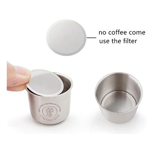  refillable coffee capsule reusable filter capsule pod fit for illy X1 X7 X9 Y1 Y3 Y5 Y9 machine 2capsule+1tamper