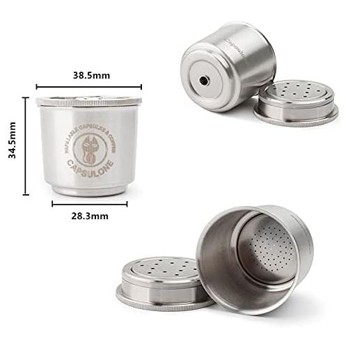  refillable coffee capsule reusable filter capsule pod fit for illy X1 X7 X9 Y1 Y3 Y5 Y9 machine 2capsule+1tamper